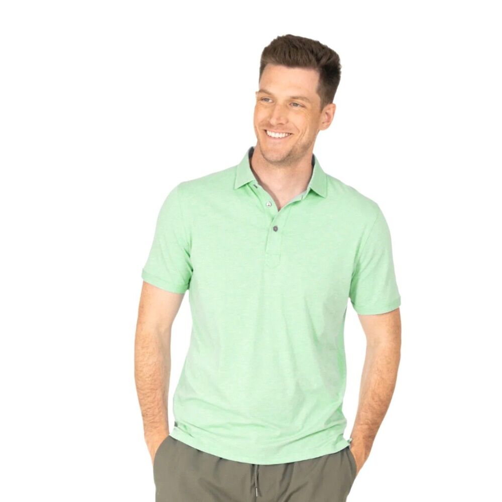 Tasc Everywear Golf Polo Organic Cotton Bamboo Stretch Sz XL NWT $68 Mint Green